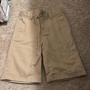 Lands' End Men's Khaki Flat Front Shorts